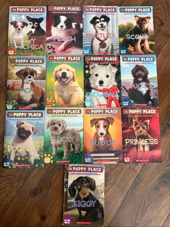 Scholastic Other - Scholastic Puppy Place Collection — Bright Multi‑Color Puppy Covers